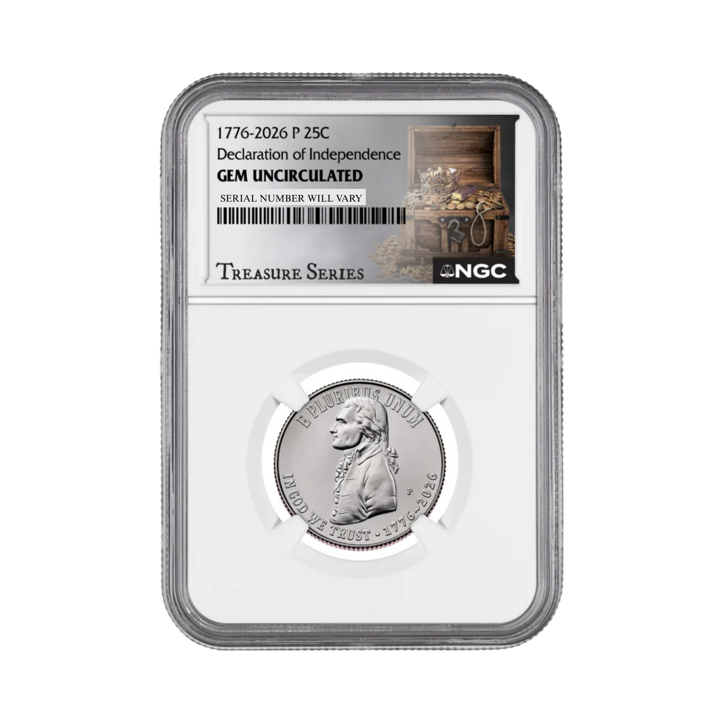 2026-P U.S. Declaration of Independence Quarter NGC GEM UNC Treasure Series