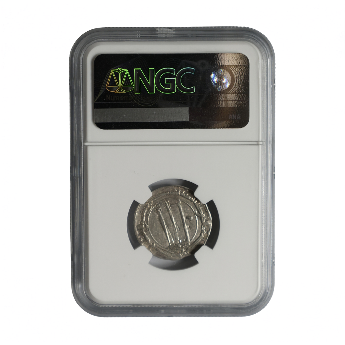 Abbasid Silver Dirham of Al-Rashid AH 170–193 - NGC Genuine (NG)