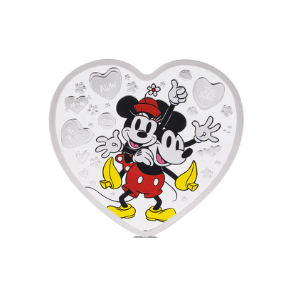 2024 Disney - I LOVE US - Mickey Mouse & Minnie Mouse 1 oz Silver Coin - CoinsTV