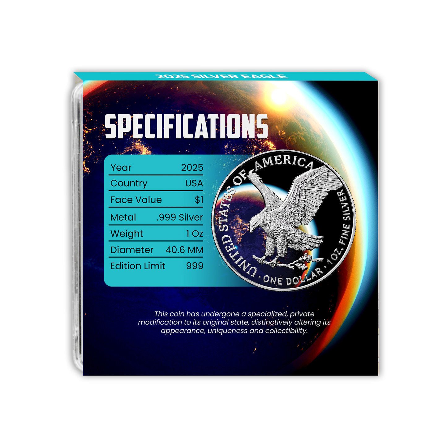 2025 Chromatics Silver Eagle - Earth by Night Edition
