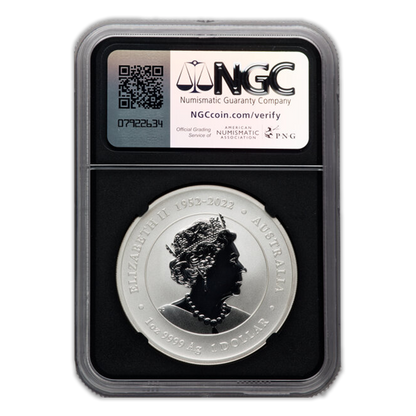 2024  Perth Year of the Dragon - Black Holder - NGC MS70 First Releases 1 oz Silver