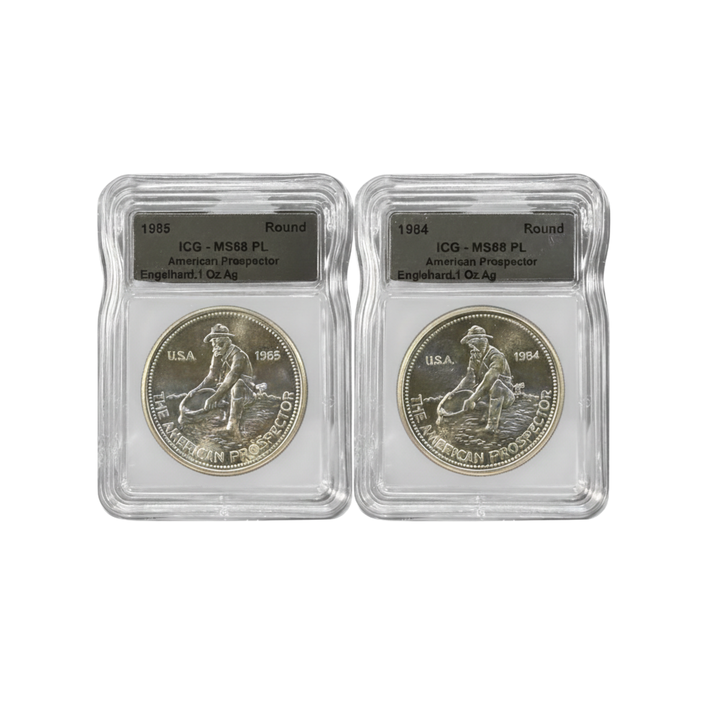 Engelhard American Prospector ICG MS68PL Metallic Silver Label Grab Bag - CoinsTV