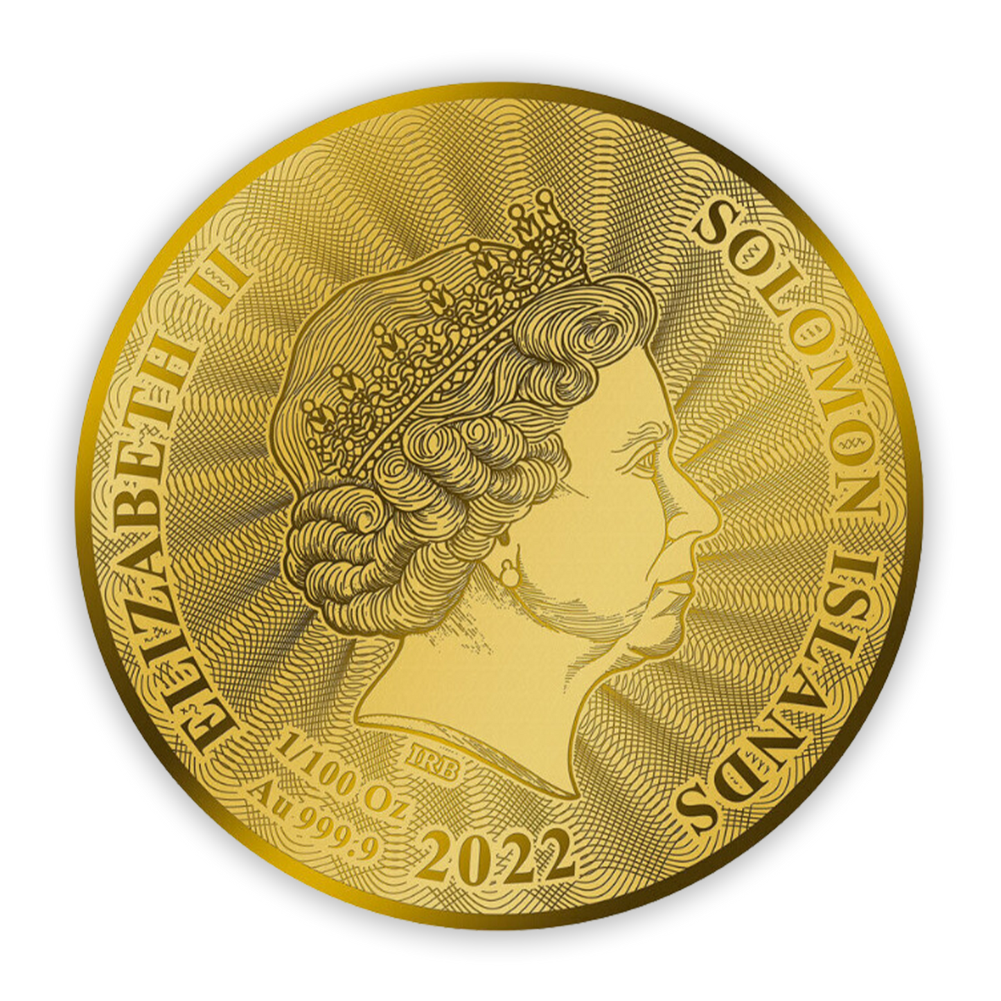 2022 Solomon  Islands Inverted Jenny $10 Most Famous Stamps - 1/100 oz Gold PL - CoinsTV
