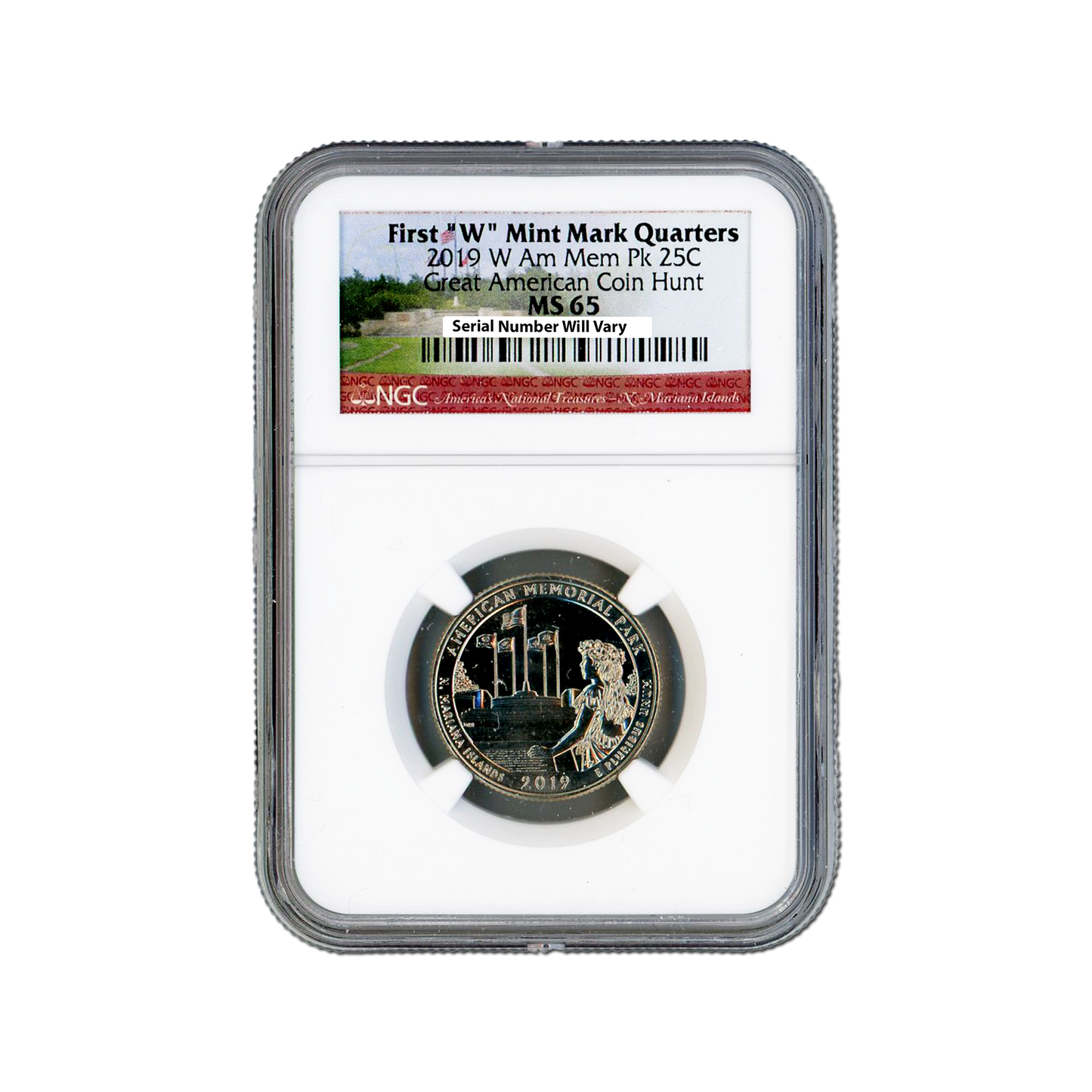 2019 American Memorial West Point Quarter - NGC MS65 - CoinsTV