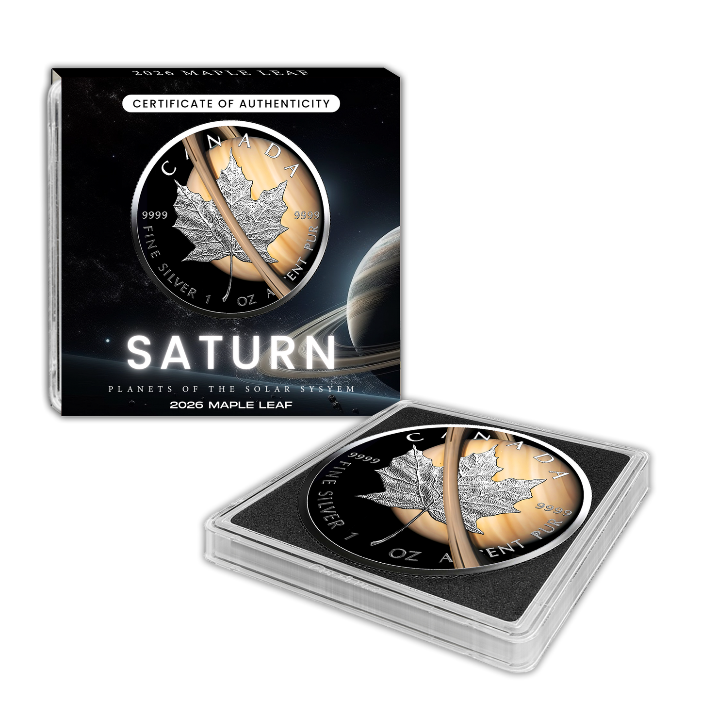 2026 Saturn Maple Leaf - Planets of the Solar System Series