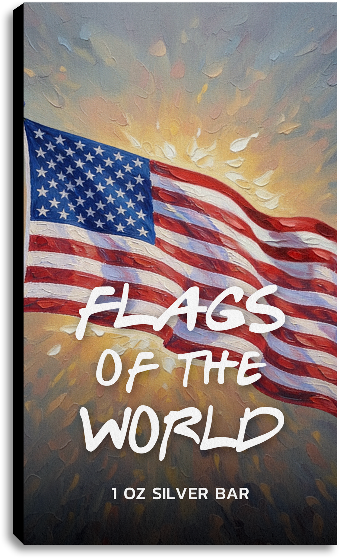 Flags of the World Silver Bar Series - USA - CoinsTV