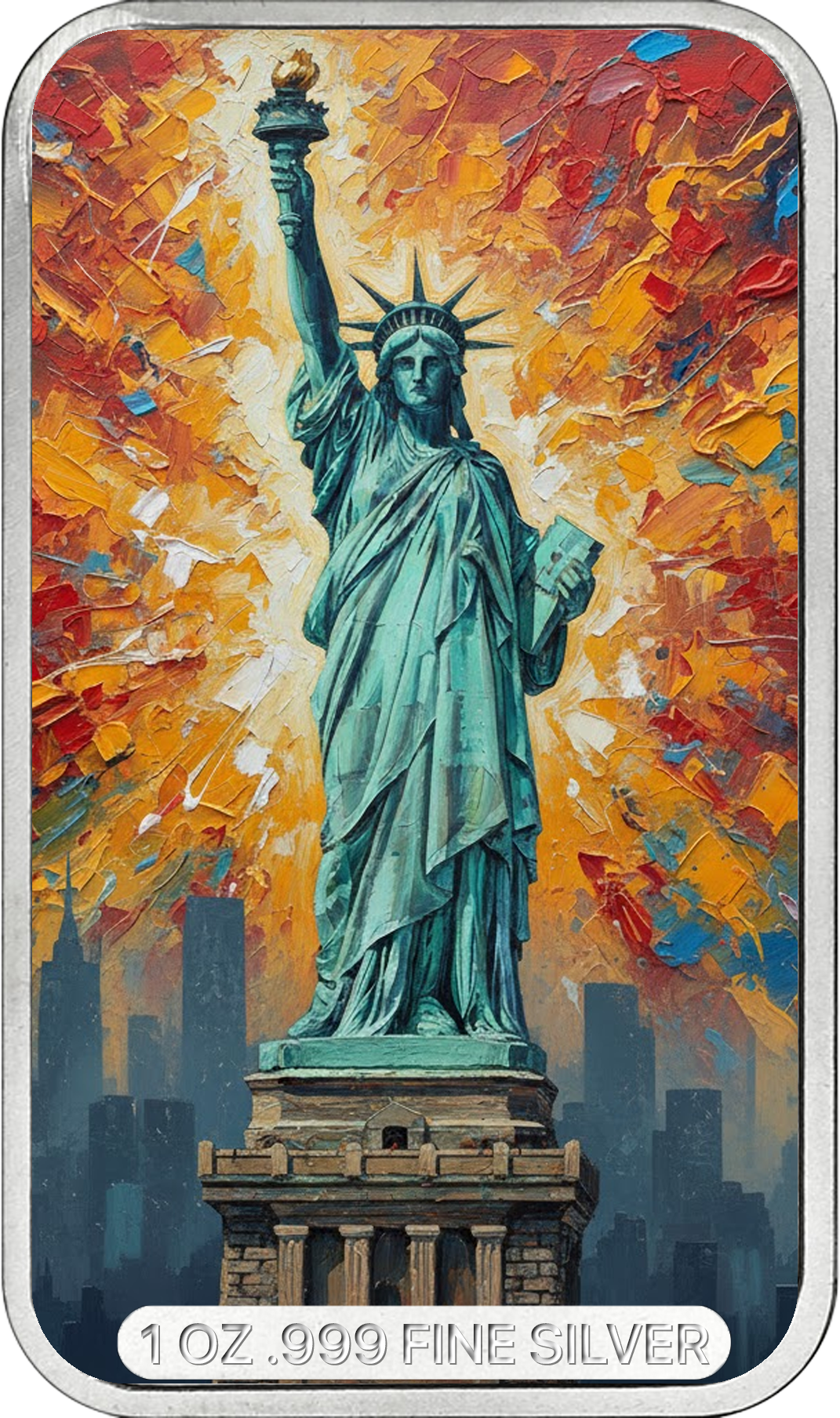 Flags of the World Silver Bar Series - USA - CoinsTV