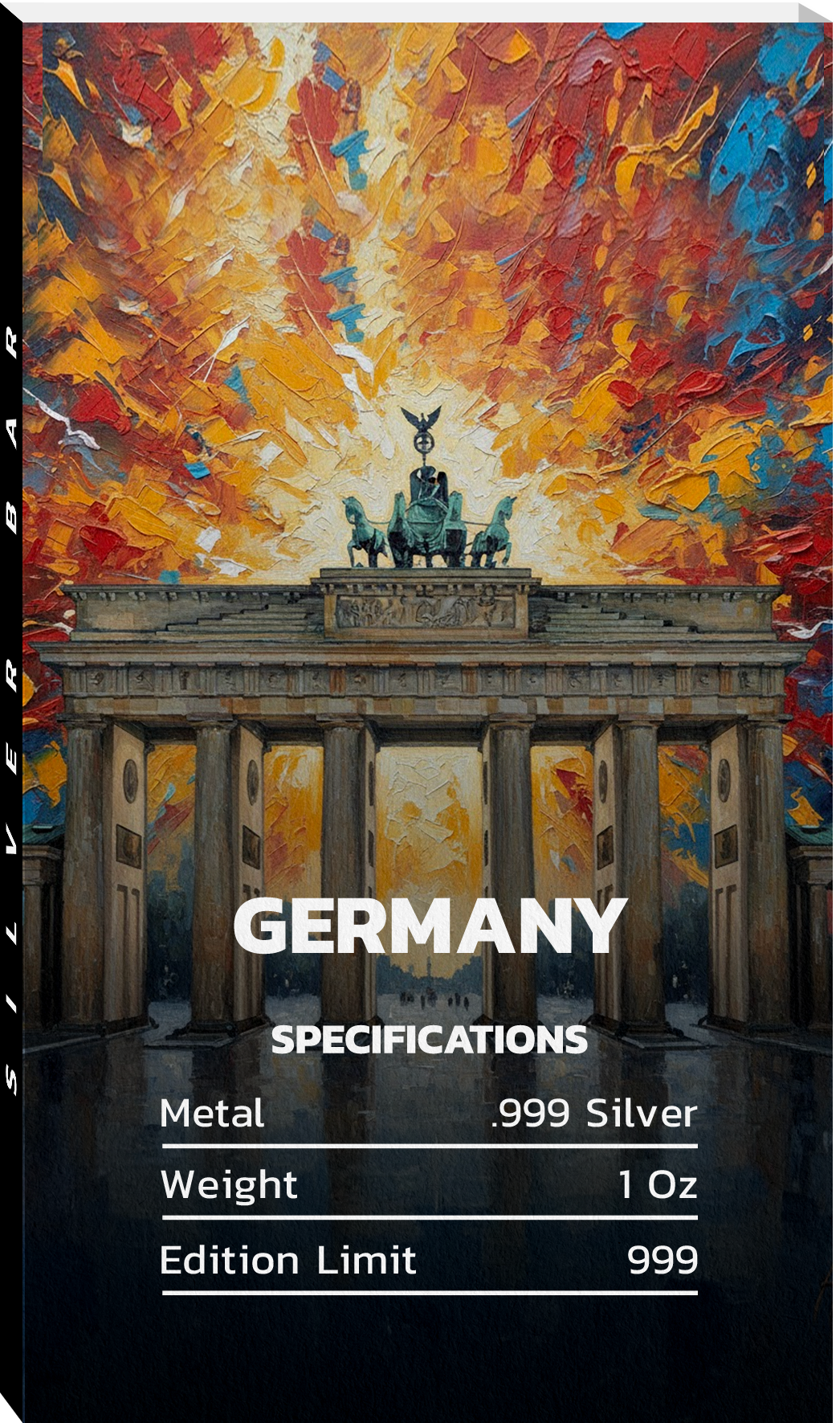 Flags of the World Silver Bar Series - Germany - CoinsTV