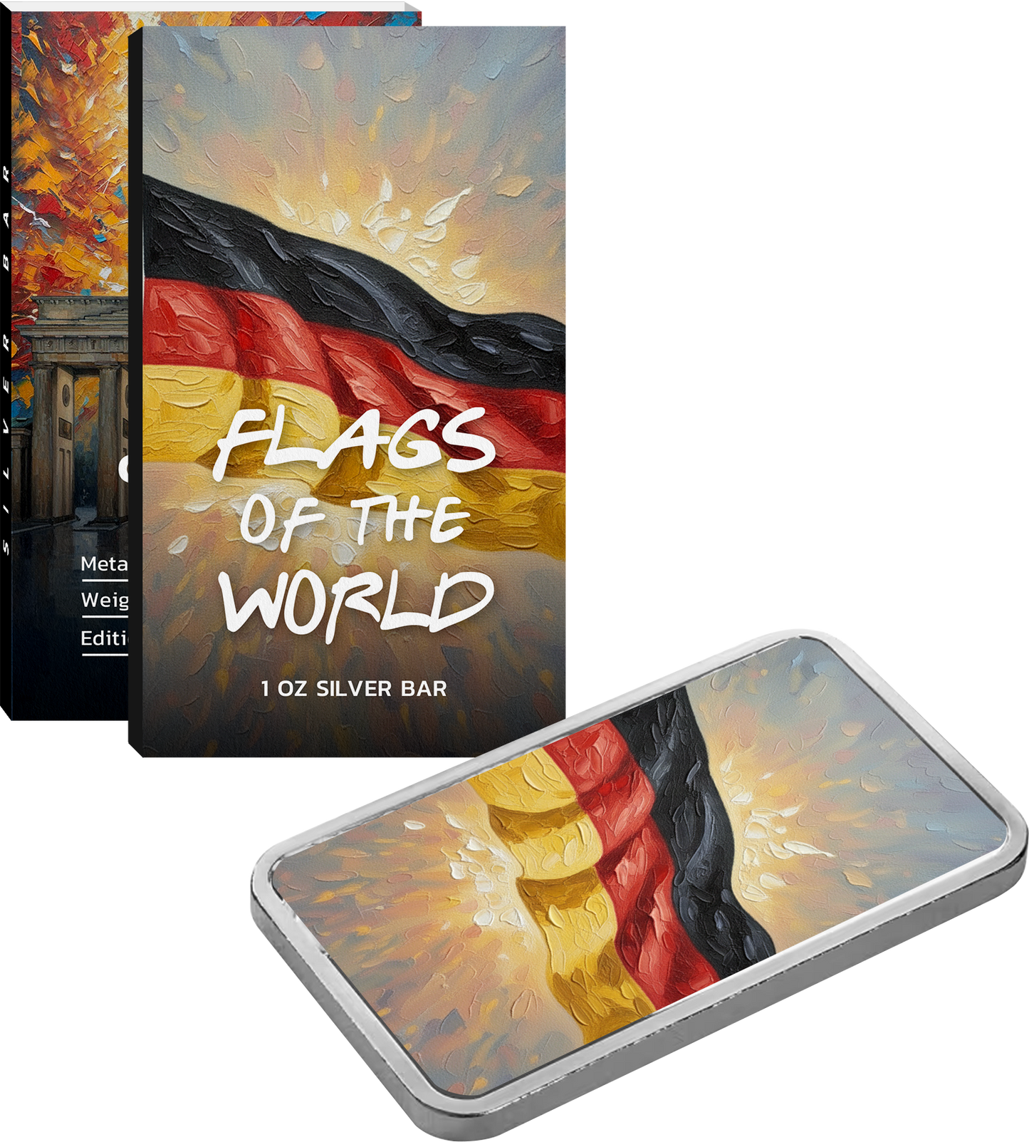 Flags of the World Silver Bar Series - Germany - CoinsTV