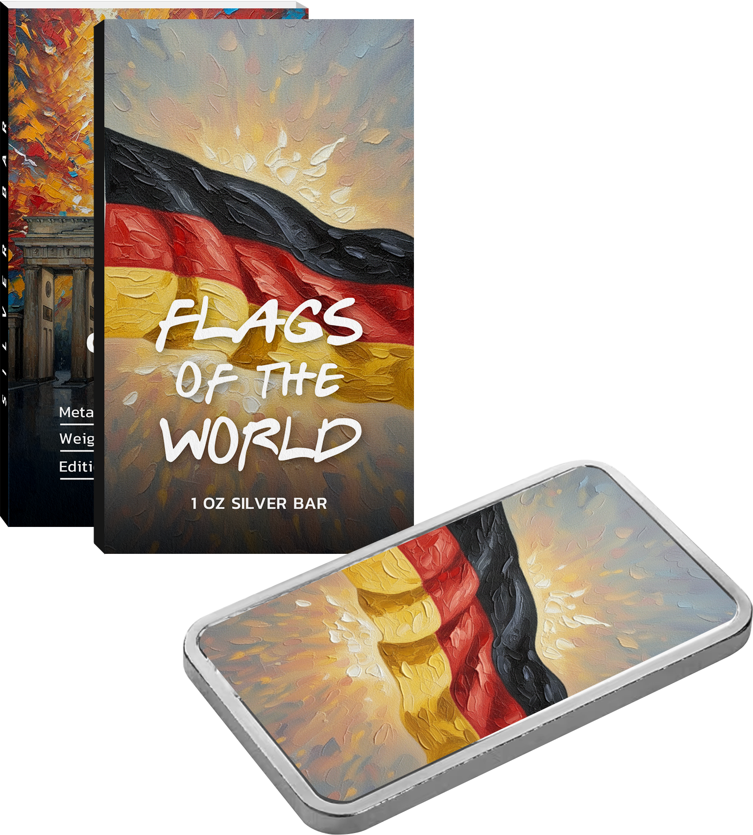 Flags of the World Silver Bar Series - Germany - CoinsTV