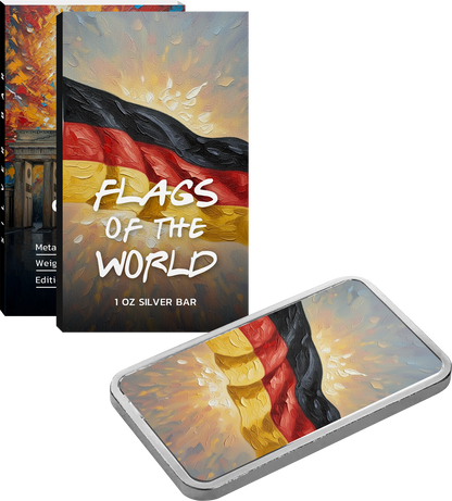 Flags of the World Silver Bar Series - Germany - CoinsTV