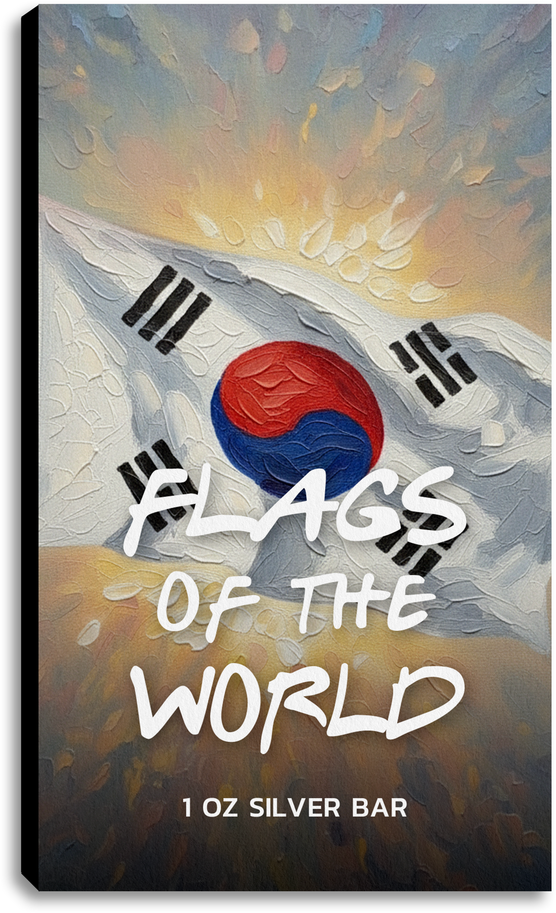Flags of the World Silver Bar Series - South Korea - CoinsTV