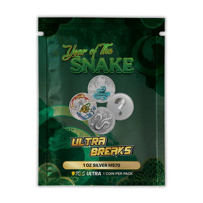 UltraBreaks: Year of the Snake Special Edition featuring 1 oz silver coins and Gold Chase coins