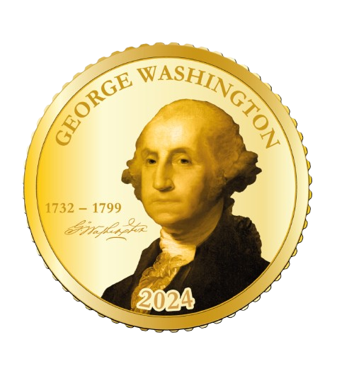 2024 George Washington 0.5g Gold - 225th Anniversary Dedication - CoinsTV