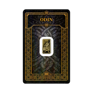 Germania Mint Odin 1/100 oz Gold Bar in Card