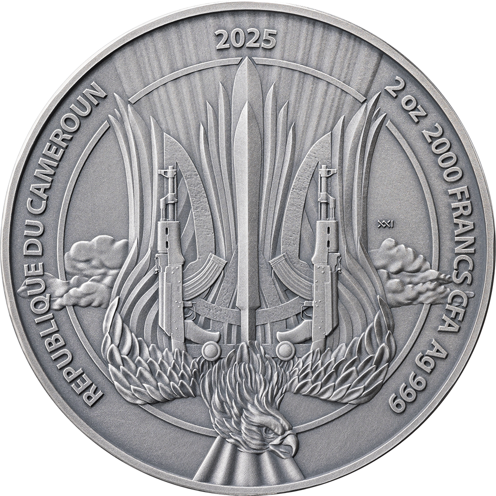 2025 Cameroon Guardians of Freedom Air Force 2 oz Silver Coin - CoinsTV