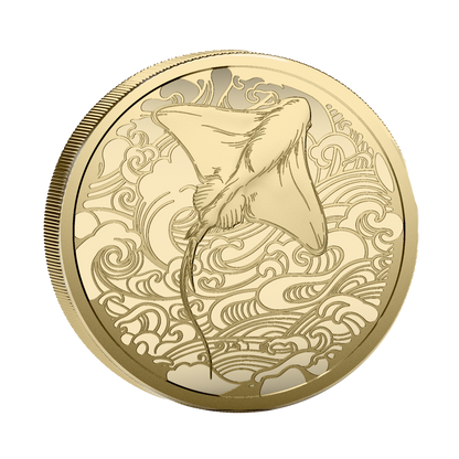 2026 Pitcairn Islands Ocean Wonders Stingray 0.5g Gold Coin