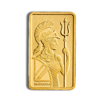 1 gram Gold Bar - Britannia (Carded)