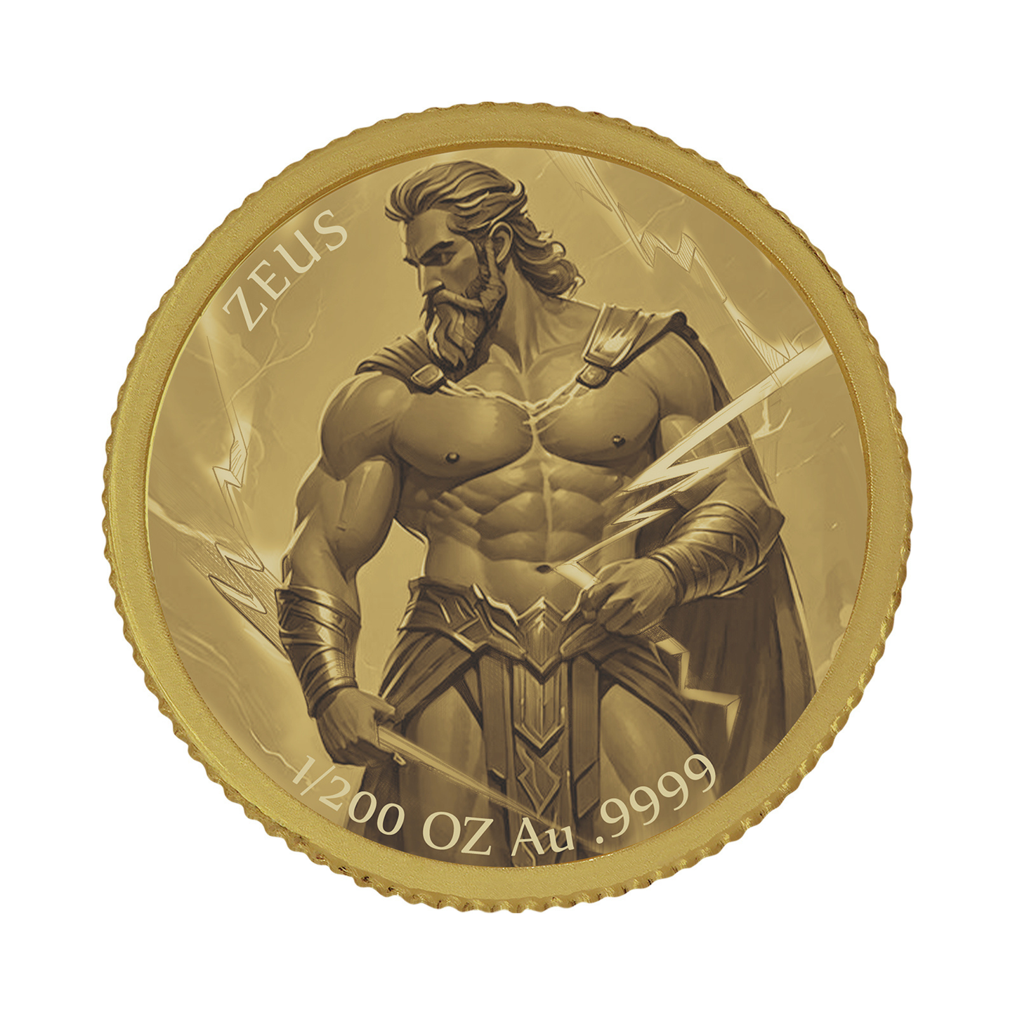 2026 Liberia Zeus Proof 1/200 oz Gold Coin - CoinsTV