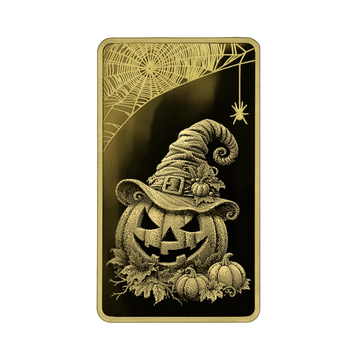 2026 Germania Mint Halloween 2026 1/100 oz Gold Bar in Card