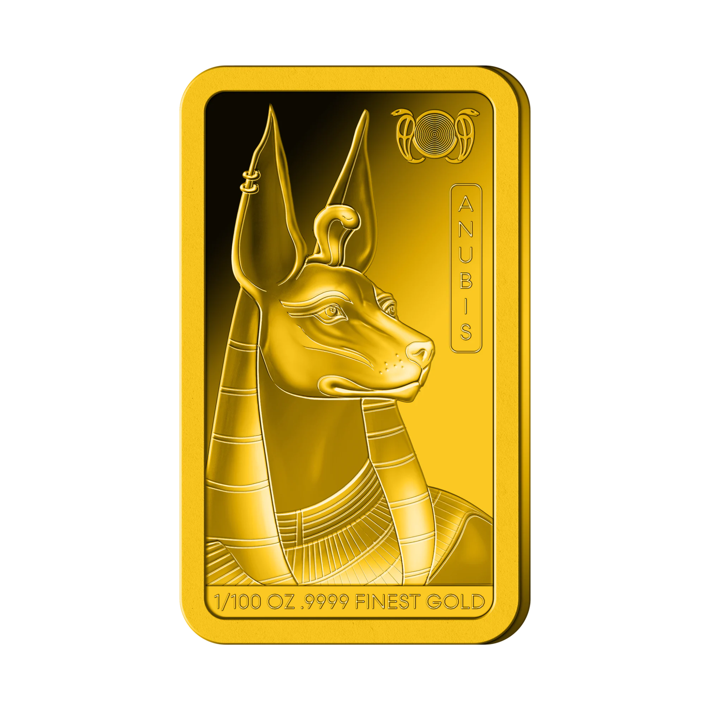 2025 Solomon Islands Ancient Egypt Anubis 1/100 oz Gold Bar - CoinsTV