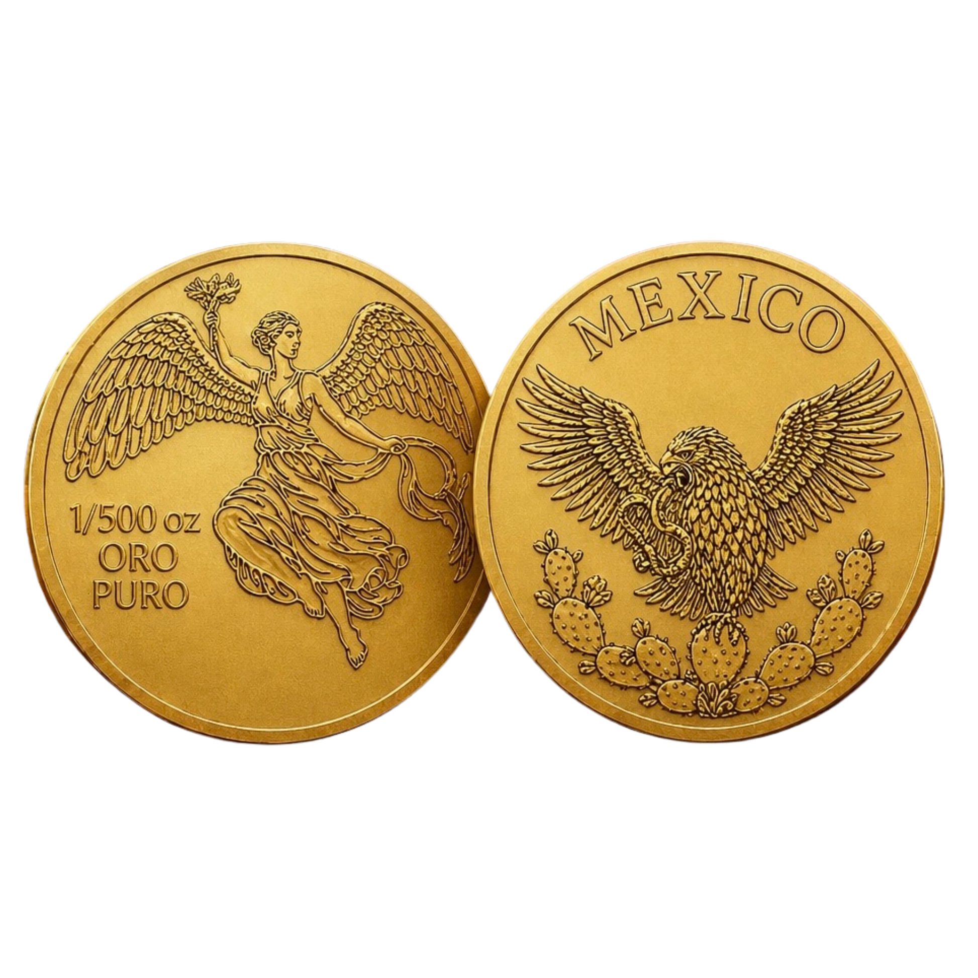 Mexican Tribute Fractional 1/500 oz Gold Round - CoinsTV