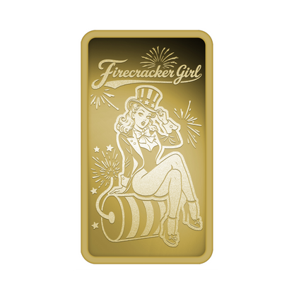 2026 Liberia Firecracker Girl 1/200 oz Gold Coin