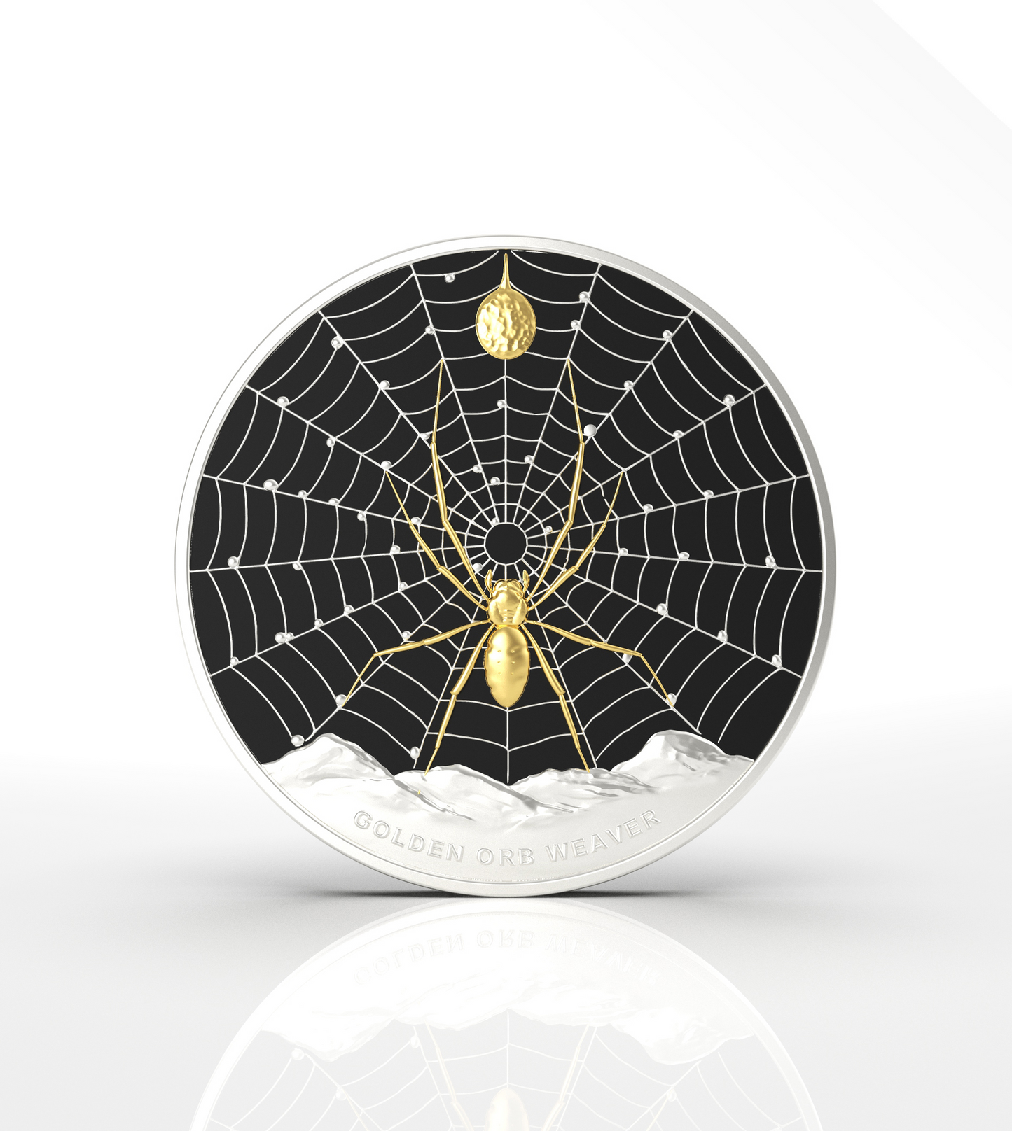 2026 Pitcairn Islands Golden Orb Weaver Spider 1 oz Silver Coin