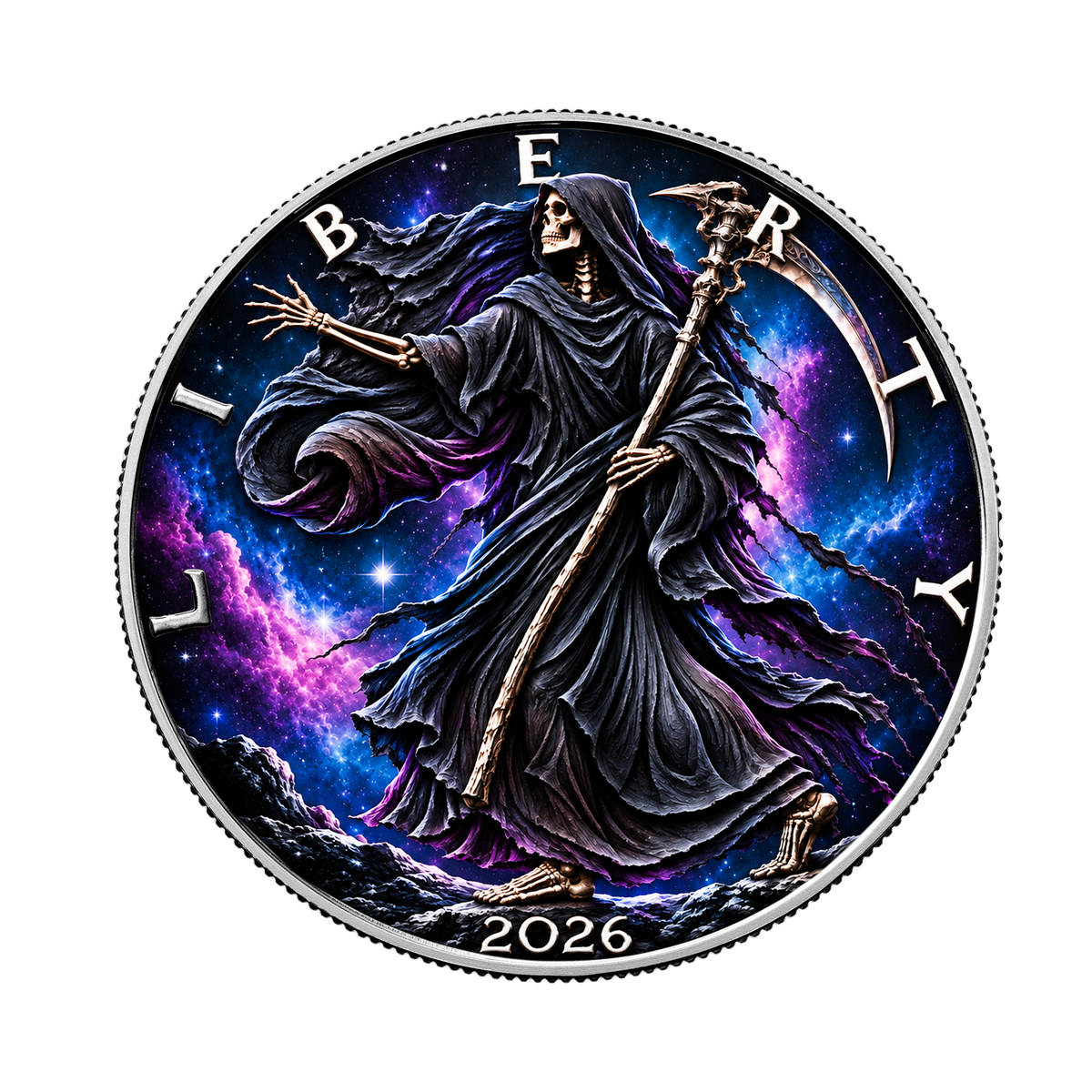 2026 Silver Eagle - Grim Reaper Edition - CoinsTV