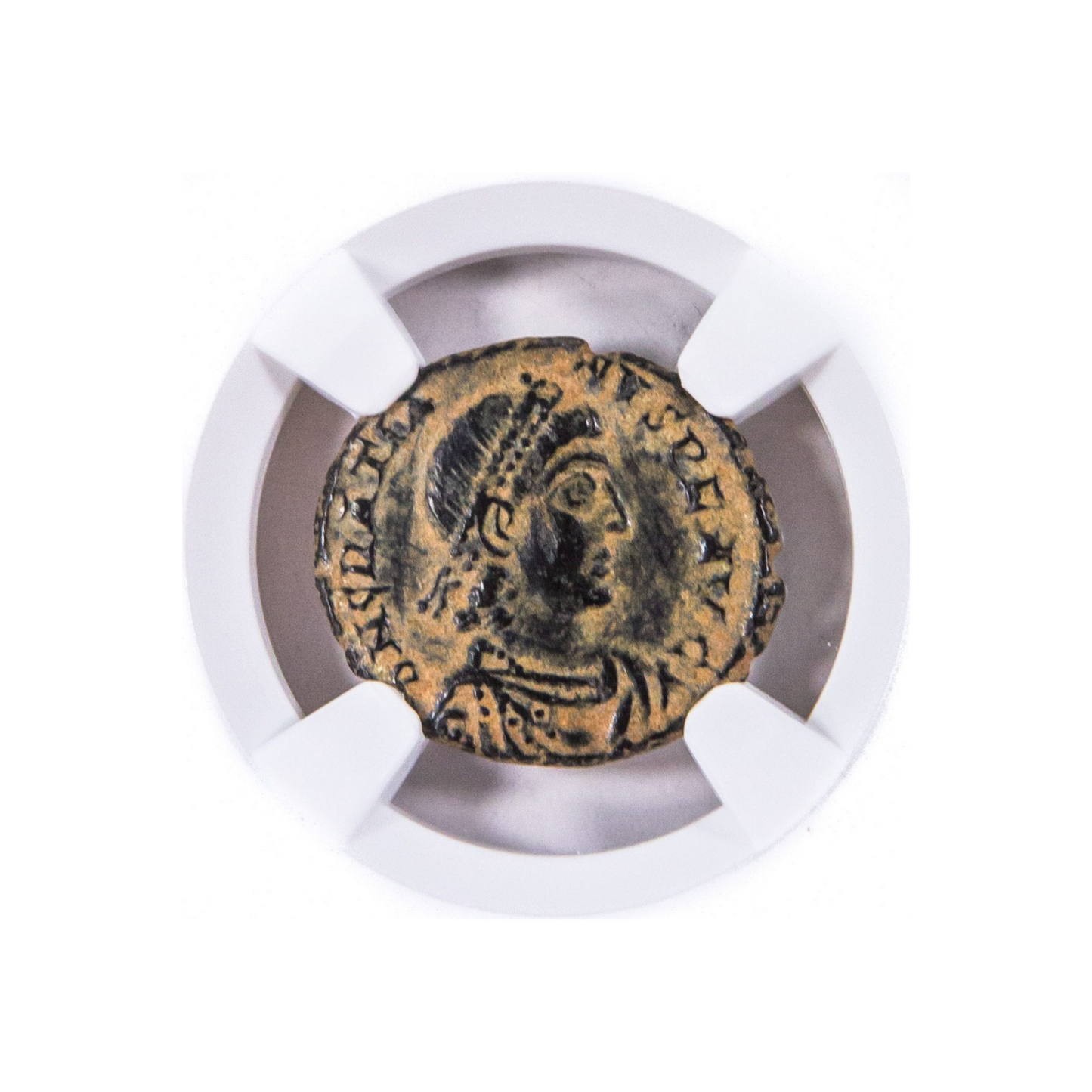 Ancient Roman Bronze Coin - Gratian AD 367-383 Late Empire: The Dominate - NGC Ch VF