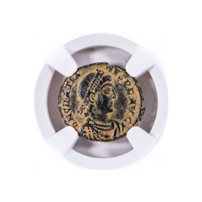 Ancient Roman Bronze Coin - Gratian AD 367-383 Late Empire: The Dominate - NGC Ch VF