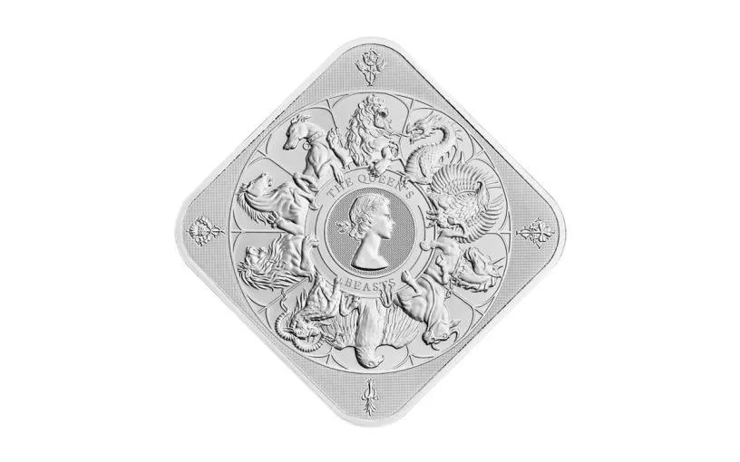 2025 Great Britain Silver Queen’s Beasts Completer Bar 10 oz Silver - NGC MS69 with Queen’s Beasts Label - CoinsTV