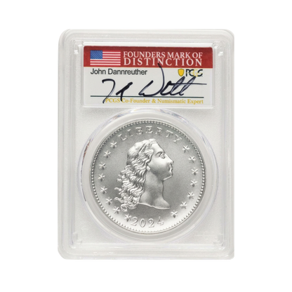 2024 Medal Flowing Hair - PCGS MS70 230th Anniversary AR John Dannreuther Signature