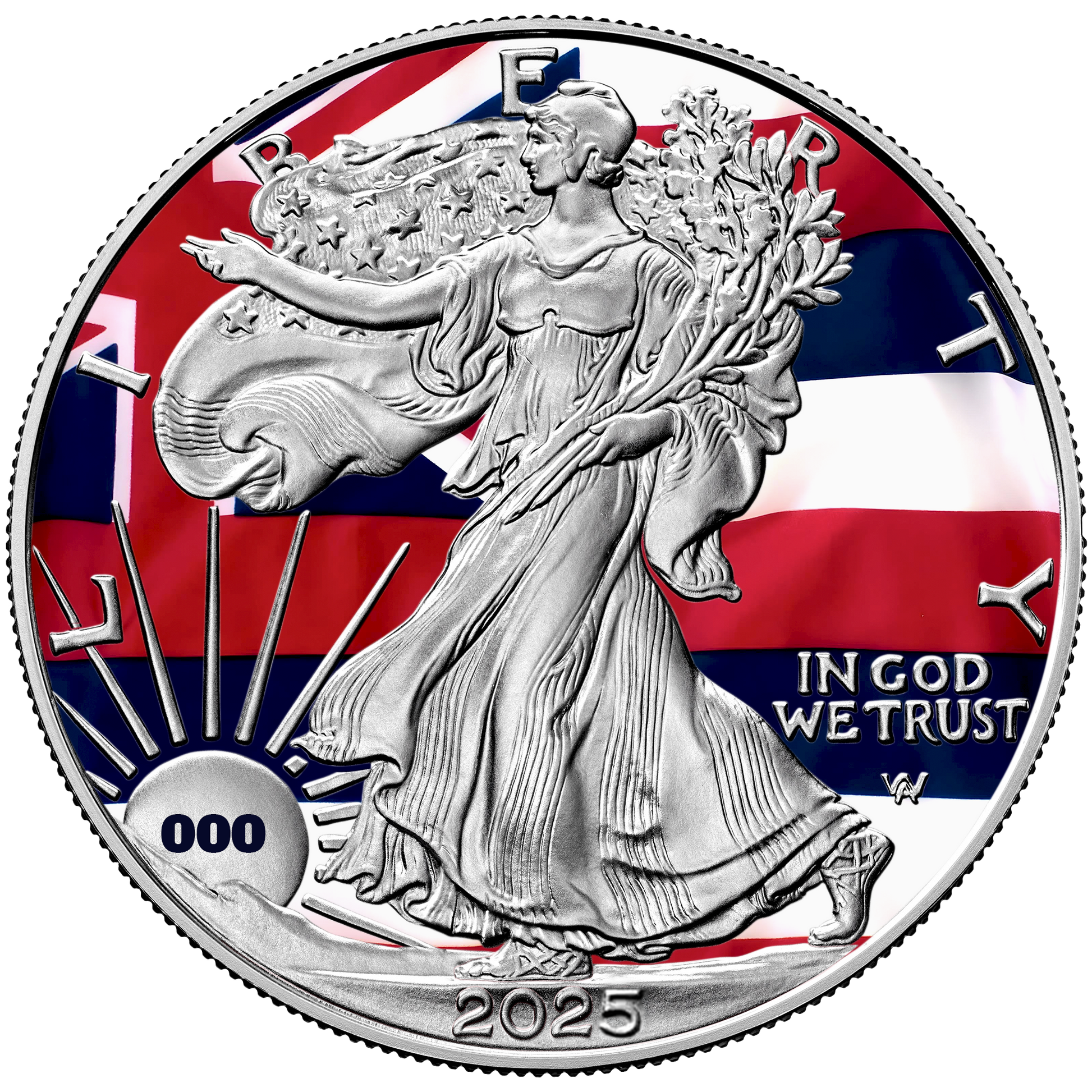 2025 State Flags Silver Eagle - Hawaii Limited Edition - CoinsTV
