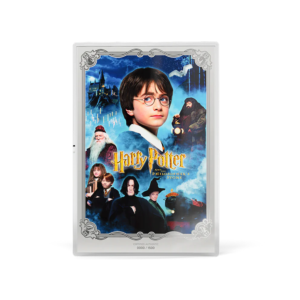Harry Potter - Theatrical Movie Posters - 2 HP & The Philosopher’s Stone 1 oz Silver Foil Agoro