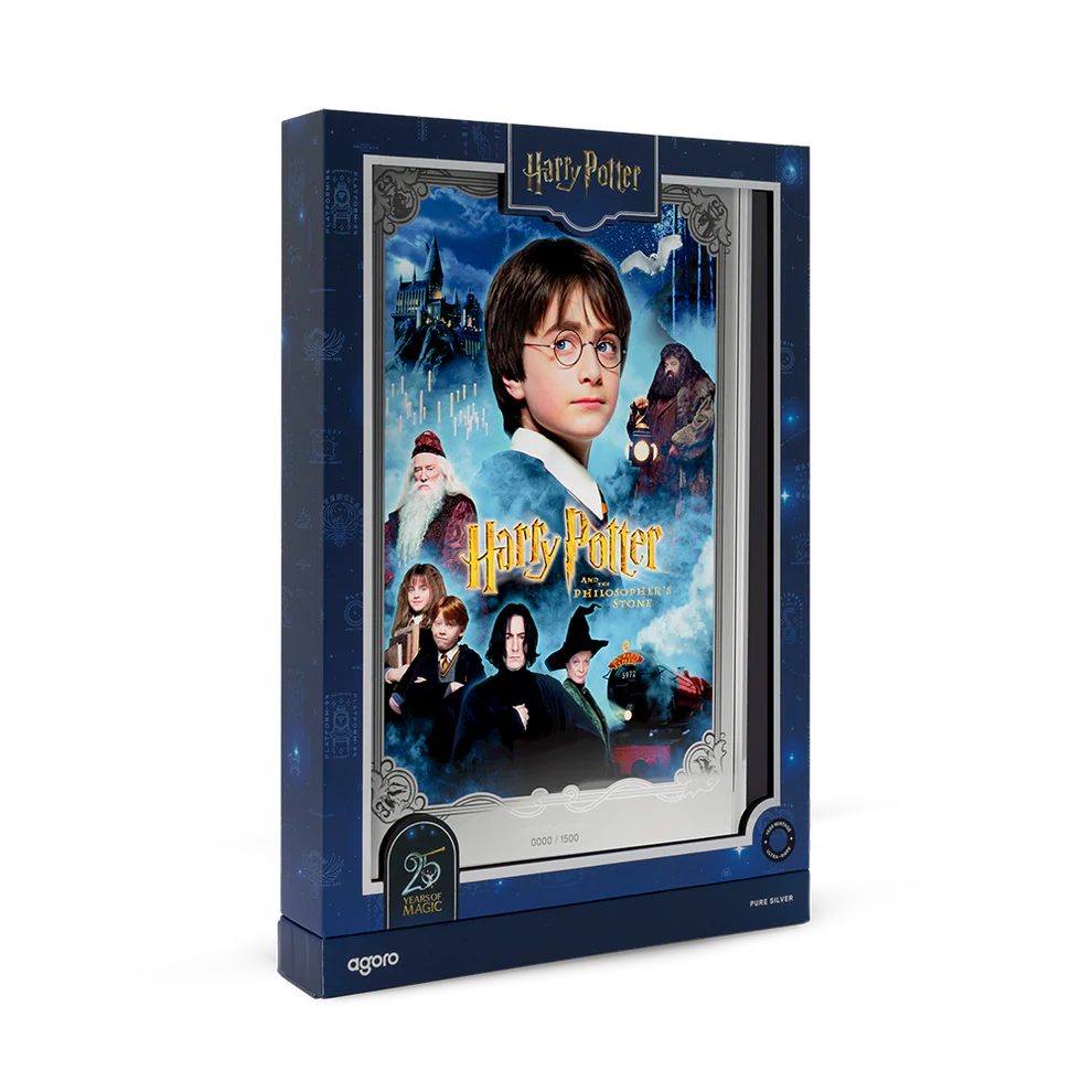 Harry Potter - Theatrical Movie Posters - 2 HP & The Philosopher’s Stone 1 oz Silver Foil Agoro