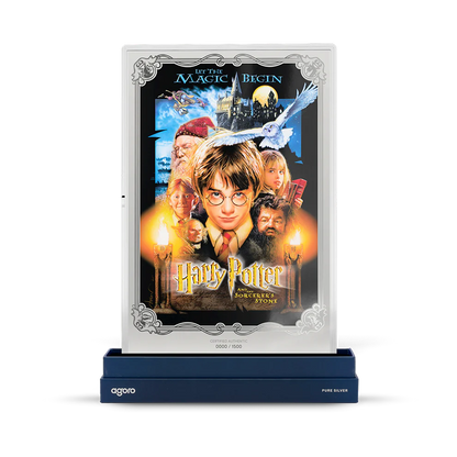 Harry Potter - Theatrical Movie Posters - 1 HP & The Sorcerer’s Stone 1 oz Silver Foil Agoro