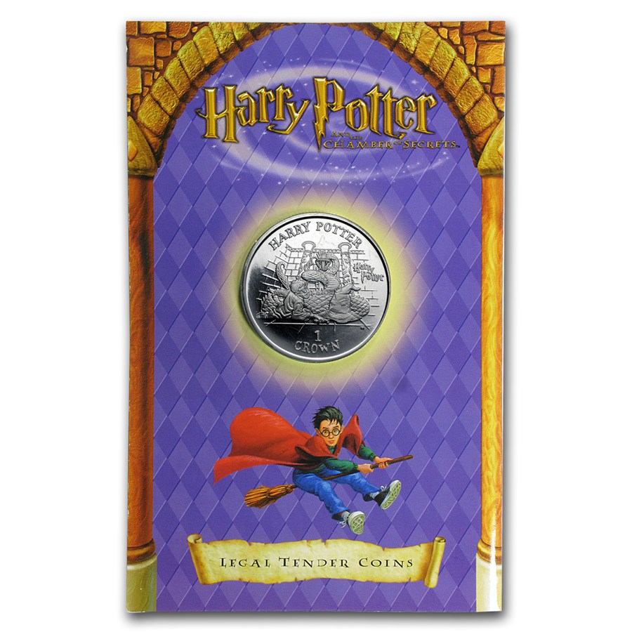 2002 Harry Potter Isle of Man Cupro-Nickel 1 Crown Coin - CoinsTV