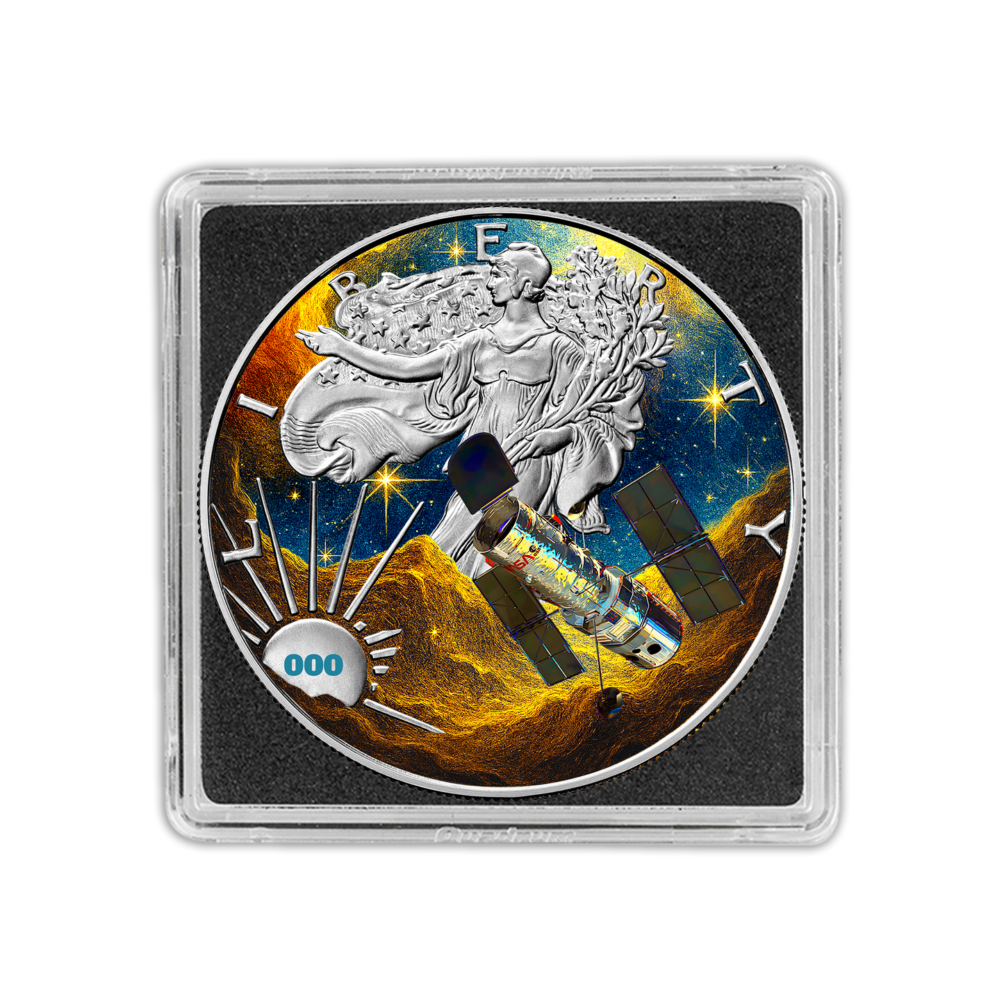 2025 Chromatics Silver Eagle - Hubble Space Telescope Edition - CoinsTV