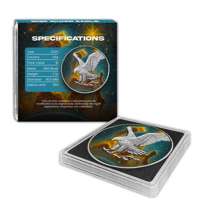 2025 Chromatics Silver Eagle - Hubble Space Telescope Edition - CoinsTV