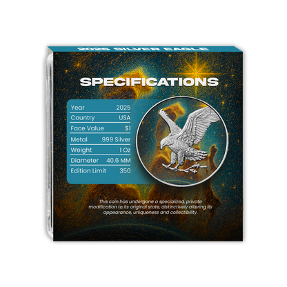 2025 Chromatics Silver Eagle - Hubble Space Telescope Edition - CoinsTV