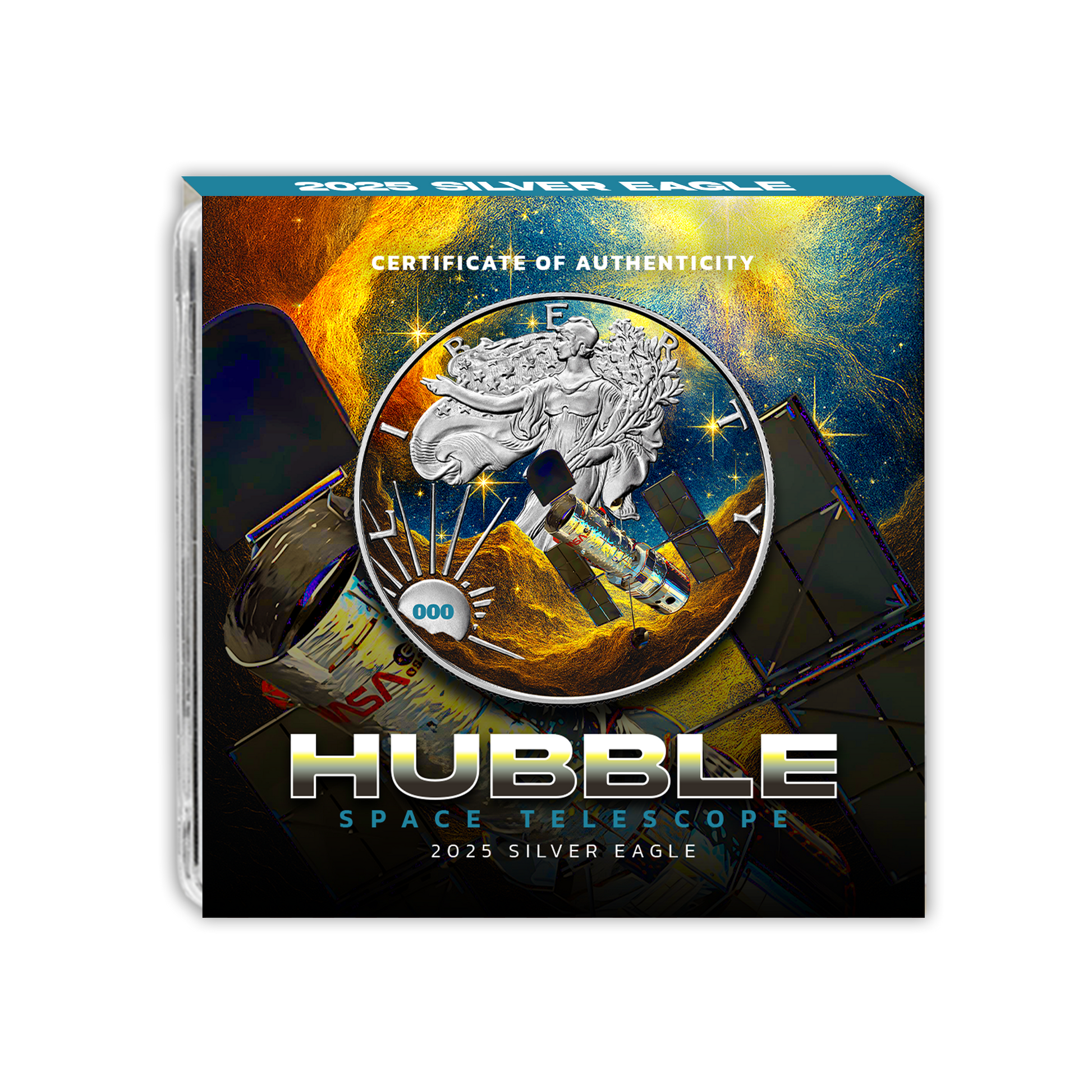 2025 Chromatics Silver Eagle - Hubble Space Telescope Edition - CoinsTV