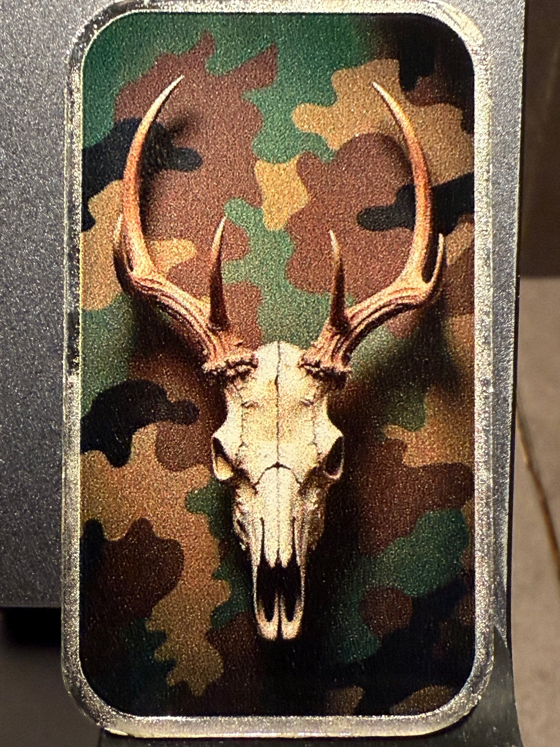 Deer Skull 1oz 999 Silver bar - CoinsTV