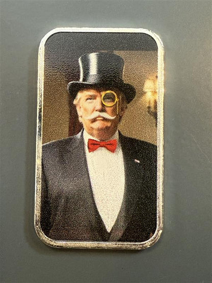 Monopoly Trump 1 oz Silver Bar - CoinsTV