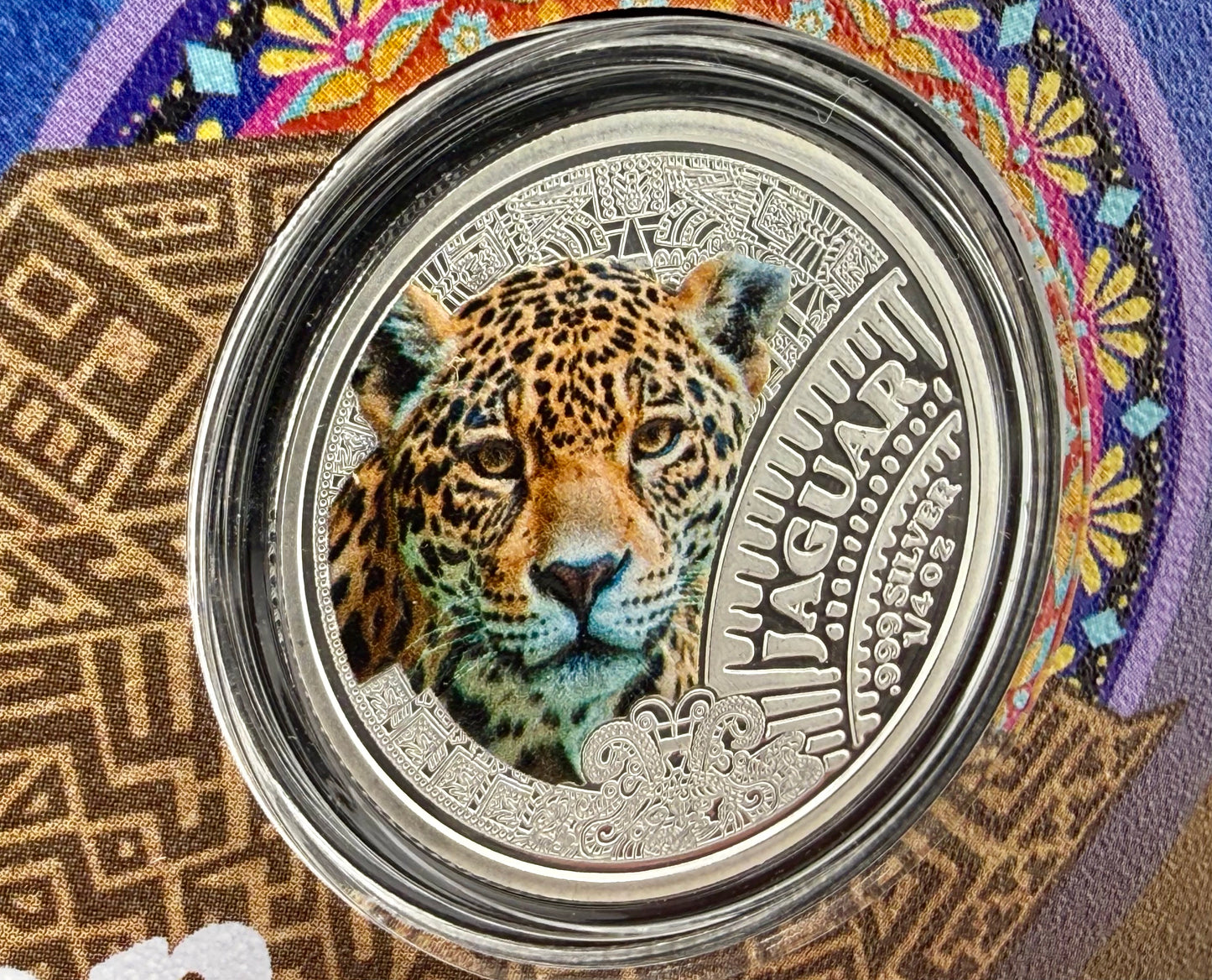 2026 Cameroon Mexican Cinco Grandes Jaguar 1/4 oz Silver Coin in Card - CoinsTV