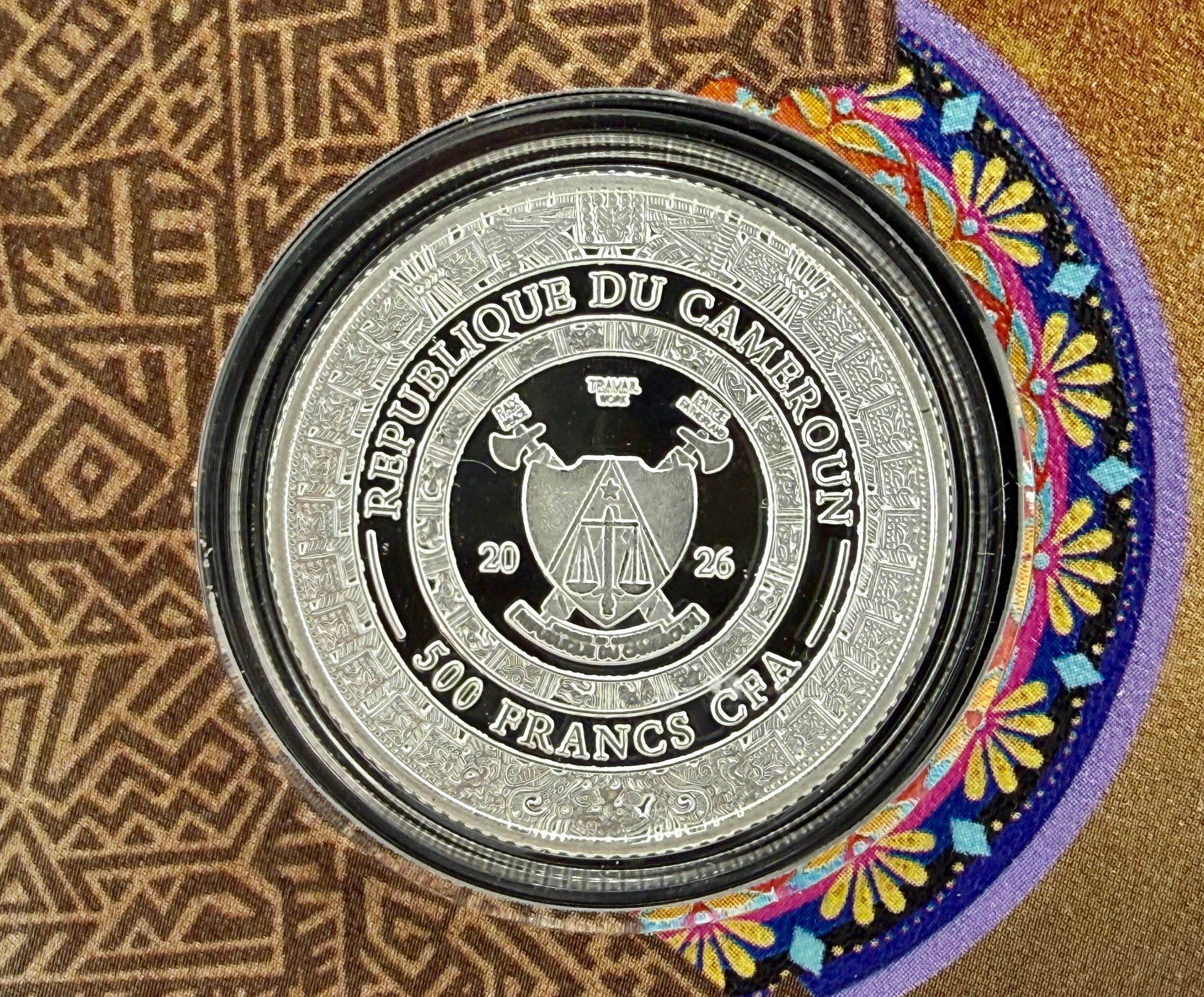 2026 Cameroon Mexican Cinco Grandes Jaguar 1/4 oz Silver Coin in Card - CoinsTV