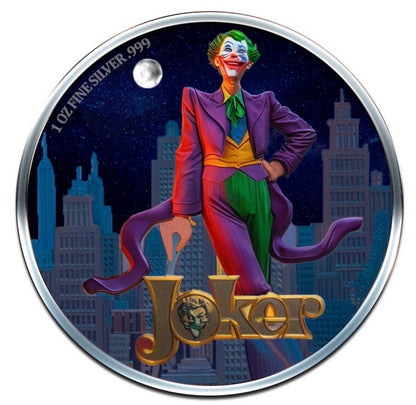 2024 Samoa DC The Joker Night Villain Edition 1 oz Silver Coin - CoinsTV