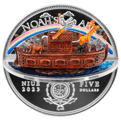 2023 Niue Ark of Noah 3D 2 oz Silver Coin - CoinsTV