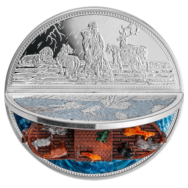 2023 Niue Ark of Noah 3D 2 oz Silver Coin - CoinsTV