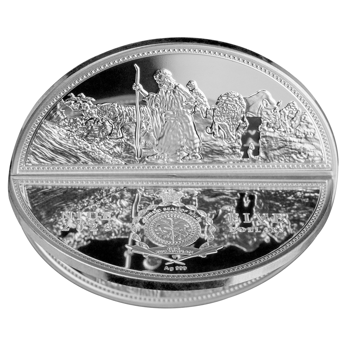 2023 Niue Ark of Noah 3D 2 oz Silver Coin - CoinsTV